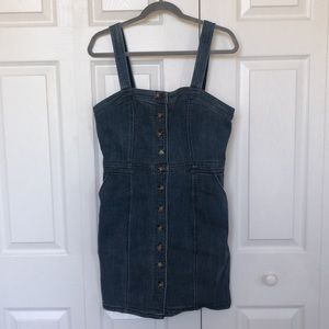 Button-Up Curvy Jean Dress